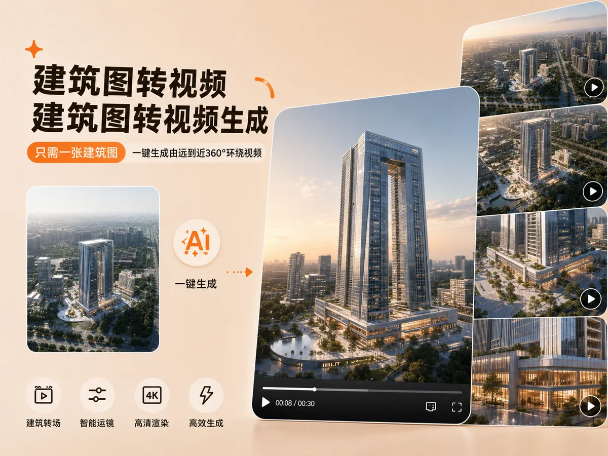 建筑图转视频 - 全视AI模板