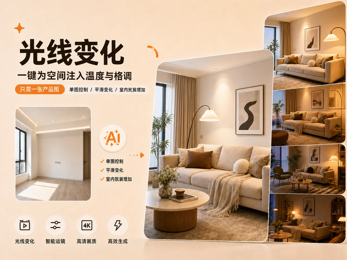 光线变化 - 全视AI模板